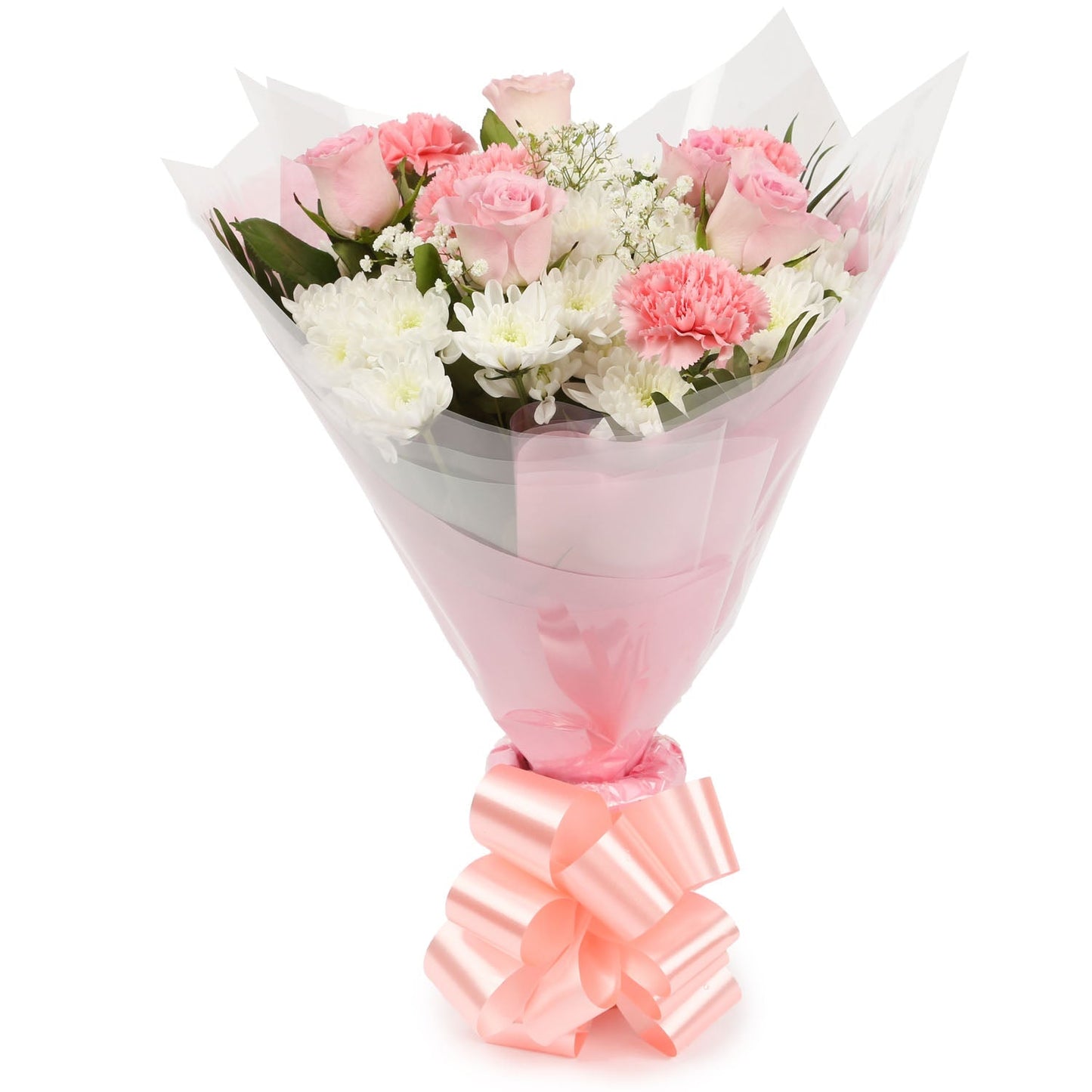 A Pink Snow White Bouquet