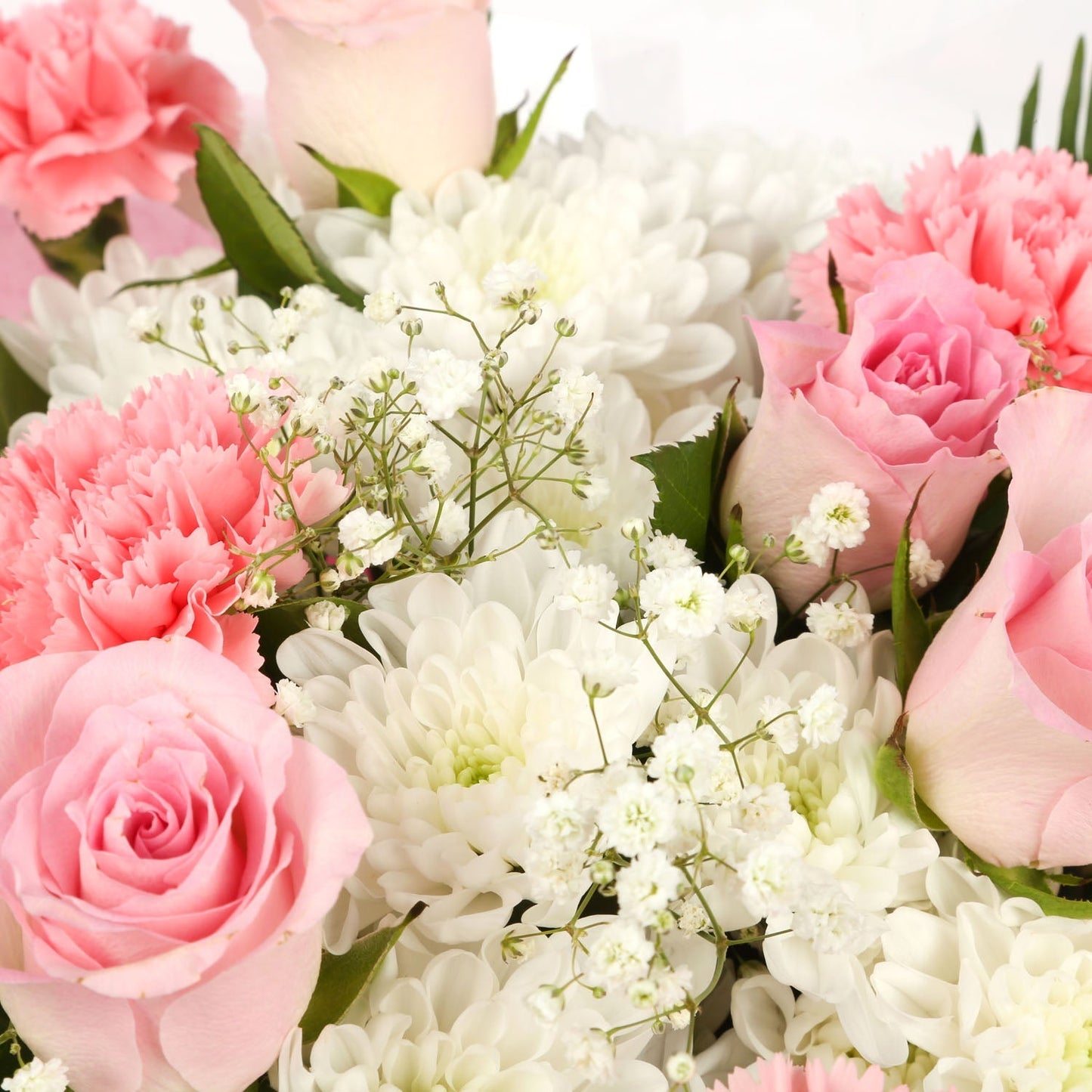 A Pink Snow White Bouquet